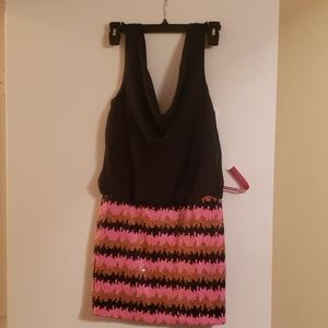 Love Region Party Sequin Black Dress NWT